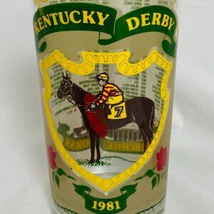 VNTG Kentucky Derby 1981 Churchill Downs Official Commemorative Glass - NEW